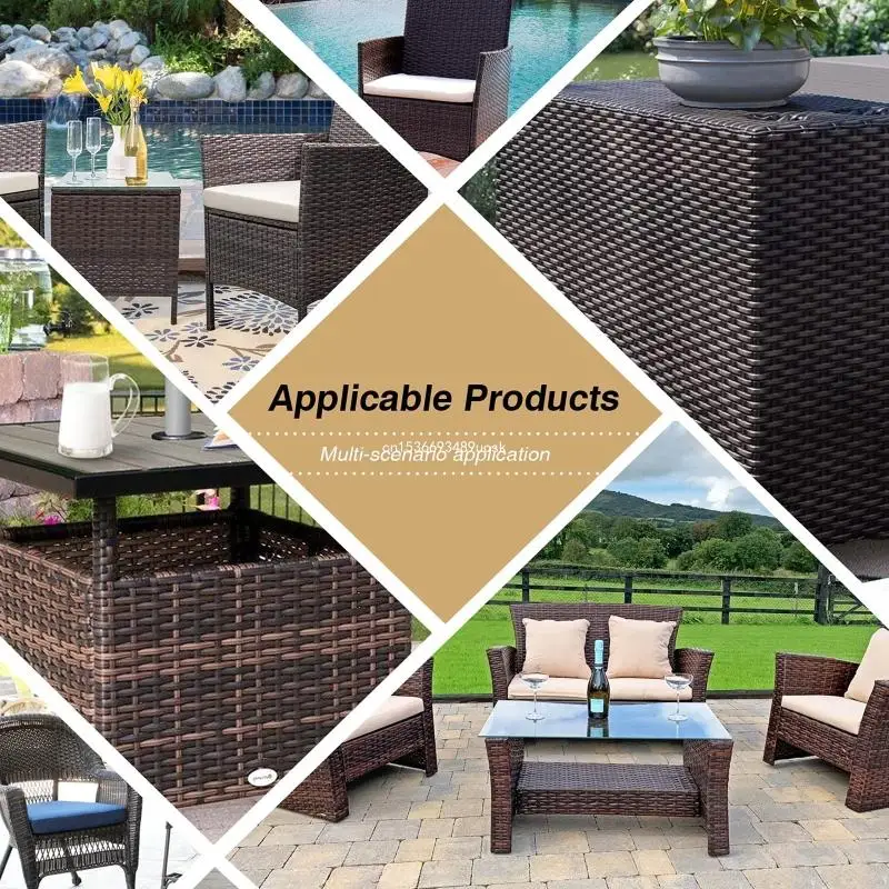 Flat Wicker Repair Synthetic Embossing Rattan Material for Rattan Furniture