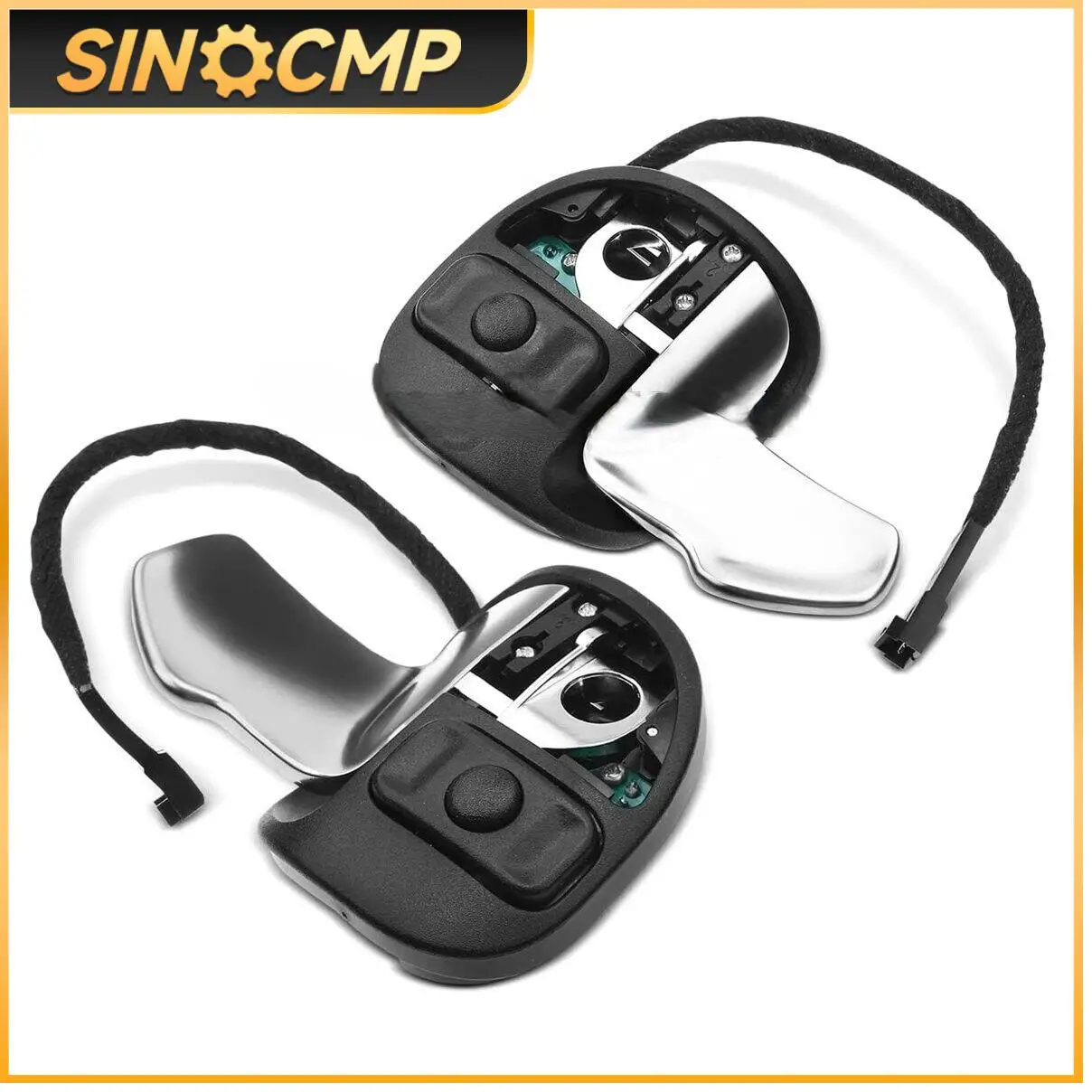 

2Pcs Larger Hellcat Paddle Shift Shifter Set For 2015-2021 Challenger Charger 5RQ08DX9AC 5RQ09DX9AC Auto Replacement Parts