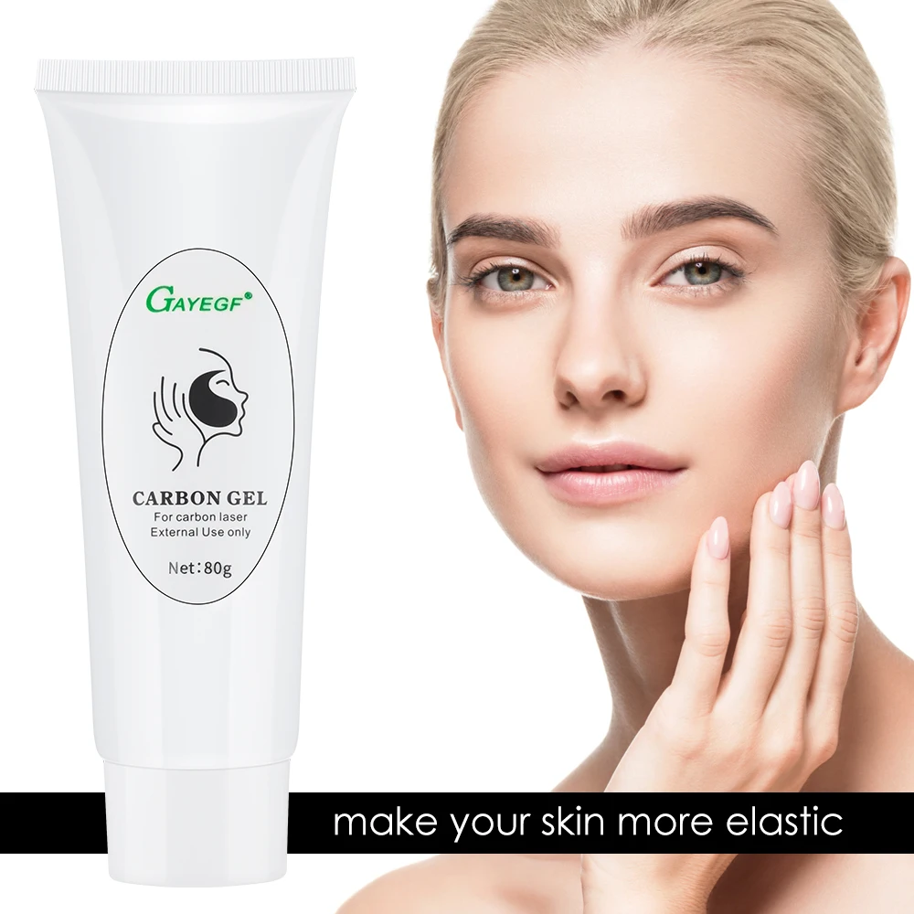 Crema Facial de Gel de carbono, mascarilla para rejuvenecimiento de la piel, blanqueamiento Facial, herramientas de cuidado de Limpieza Profunda, 80ml