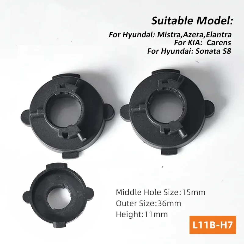 h7 Adapter L11B for installation of LED lamps in Hyundai Sonata 8,Mistra,Azera,Elanta,For KIA Carens,2 pcs