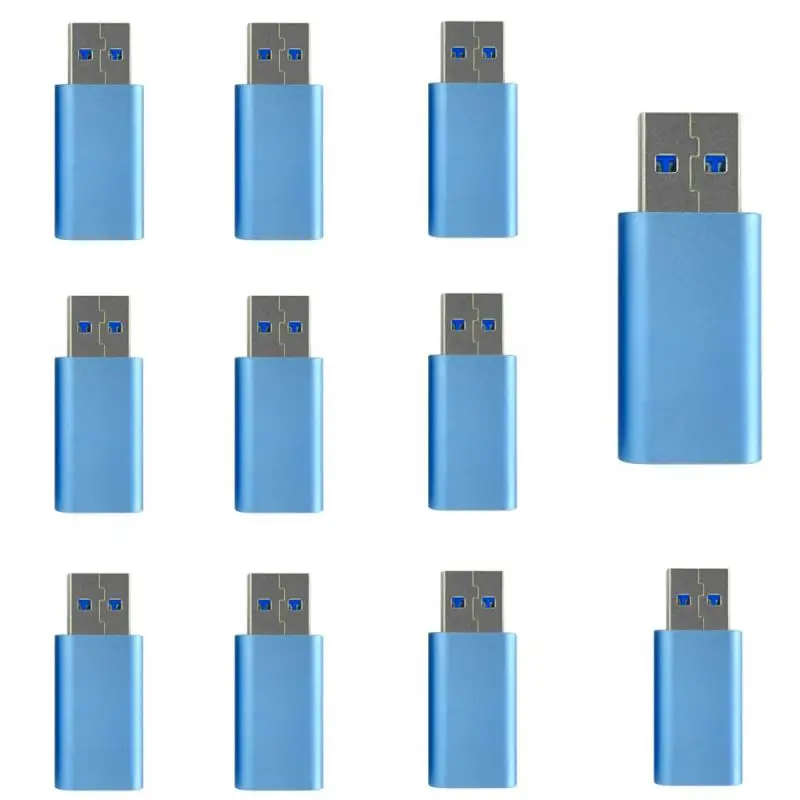 USB  Data Blocker Juice Jacking Prevention Gender Change Connector  USB Data Blocker 7Colors