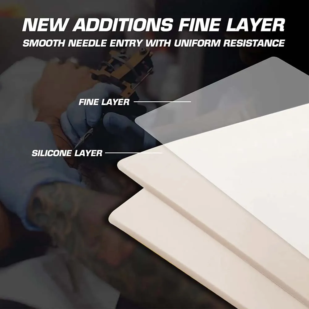 15/10/8/5/1pcs Tattoo Practice Skin 3MM Silicone White Fake Skins Double-Sided Permanent Makeup Training Supply Tattoo Accessory