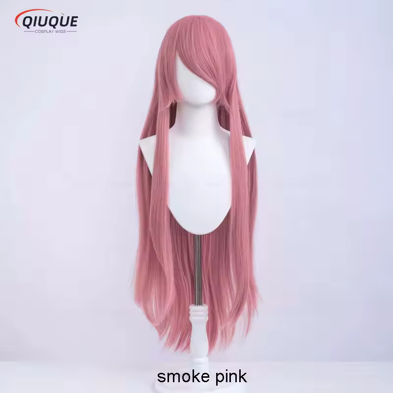 80 Colors 100cm Long Straight Cosplay Wig Anime Compatible Universal Omopinenet Heat Resistant Synthetic Hair Wigs + Wig Cap - Image 2