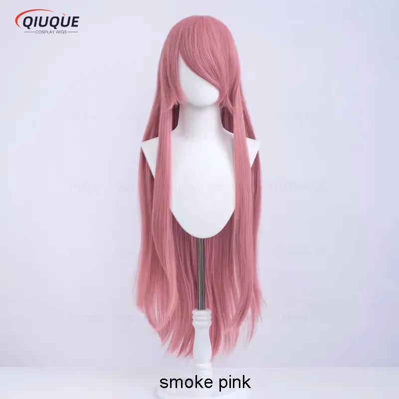 80 Colors 100cm Long Straight Cosplay Wig Anime Compatible Universal Omopinenet Heat Resistant Synthetic Hair Wigs + Wig Cap - Image 2
