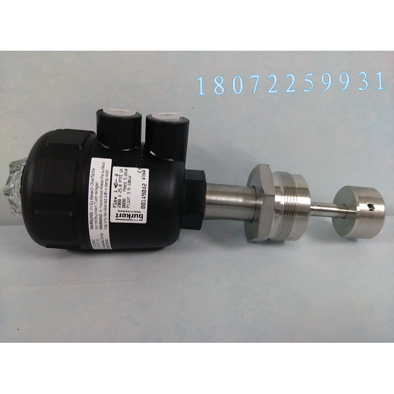 Burkert2000A Pneumatic Angle Seat Valve 00001395 Stainless Steel 316L Welded DN32 1.2 Inch