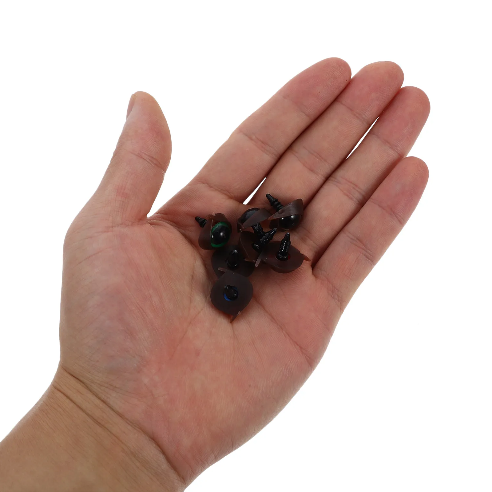 

100 комплектов пластиковых безопасных глазок с двойными/одинарными веками и надежными шайбами для вязаных игрушек, мягких игрушек, аксессуаров для рукоделия