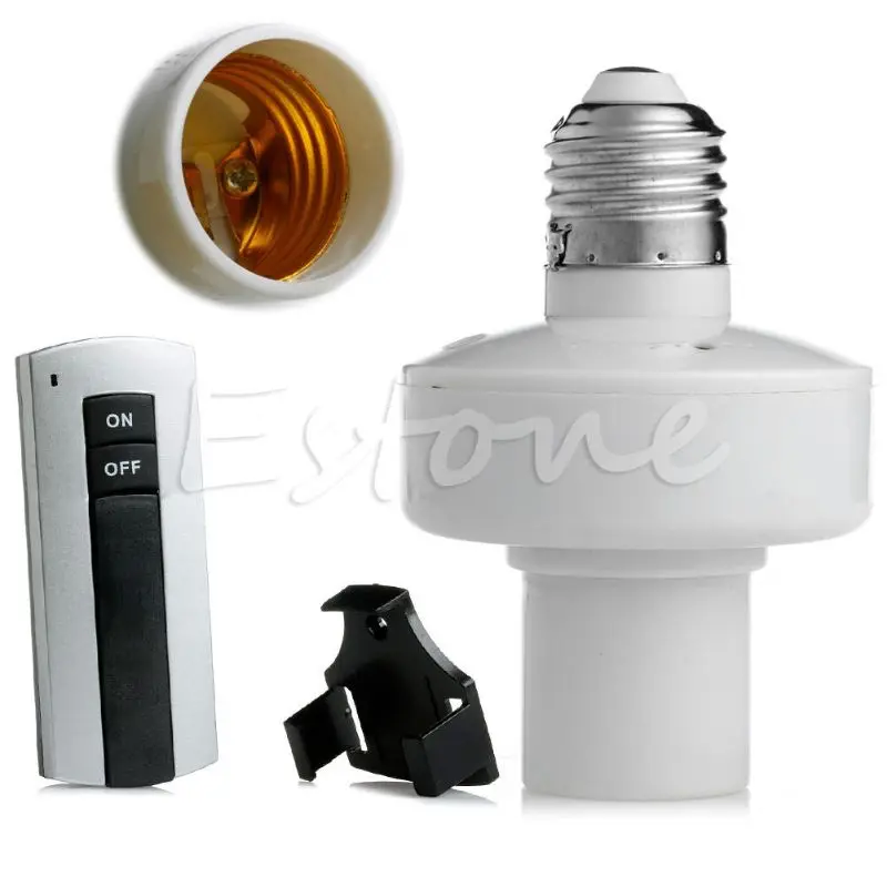 F92C HOT E27 Vít không dây điều khiển từ xa điều khiển đèn chiếu sáng Công tắc ổ cắm