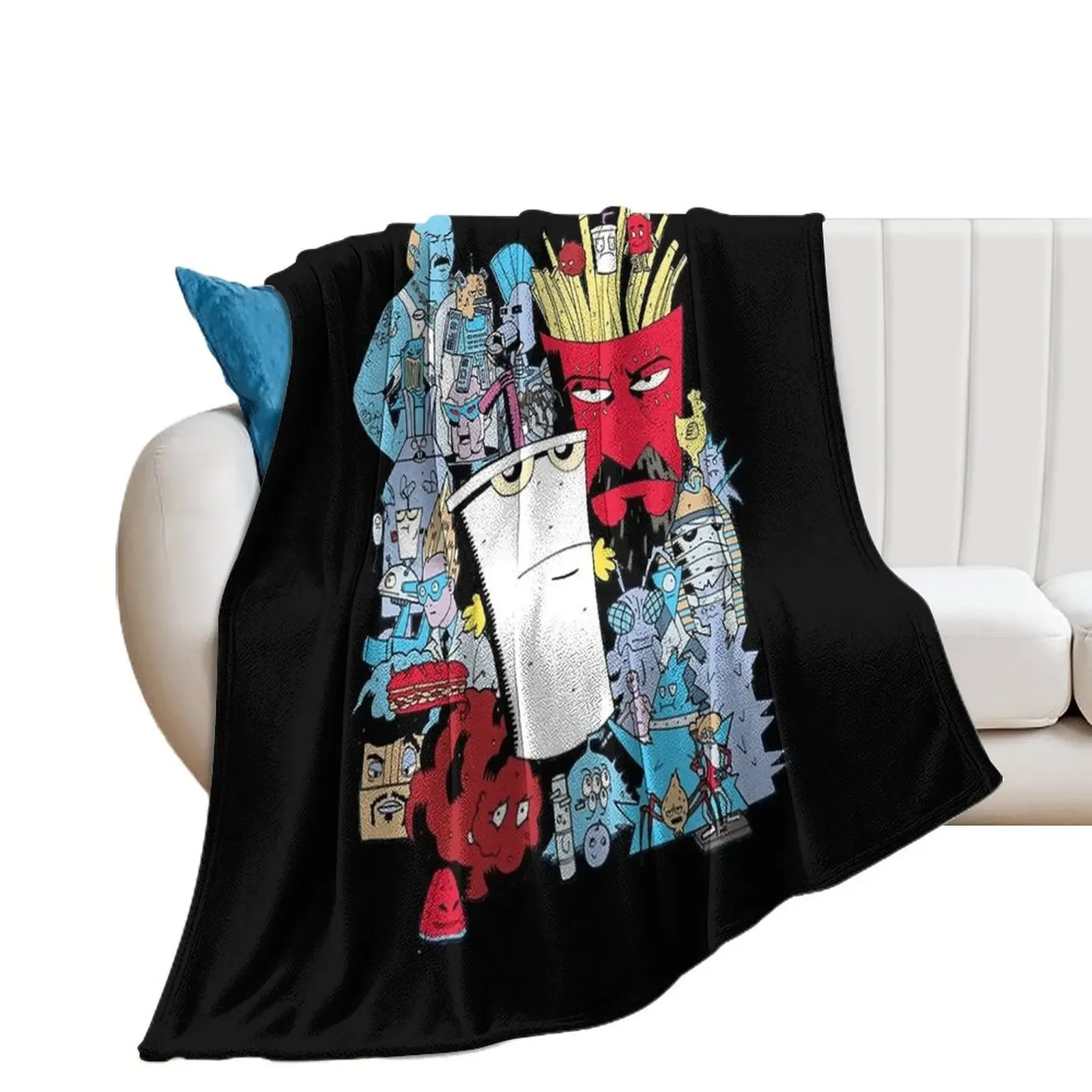 

Aqua Teen Hunger Force Throw Blanket Warm Flannel Blankets