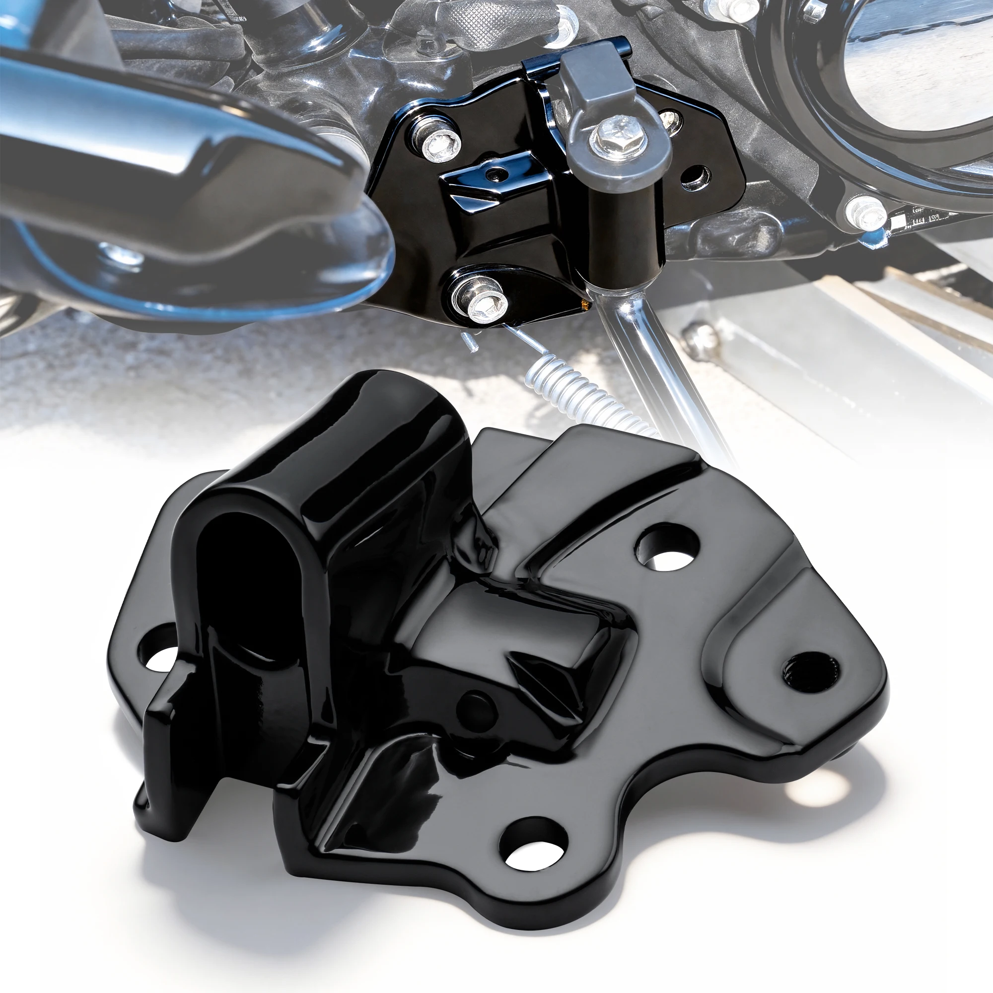 

Touring Kickstand Mounting Bracket for Harley 2007-2023 Road Glide Street Glide Road King Electra Glide Tri Glide Ultra Classic