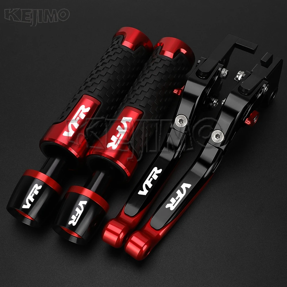 Motorcycle Brake Clutch Levers Handlebar grips ends For Honda VFR800 VFR800F VFR 800 VTEC 2002-2017 VFR750 F/R/FH/FV 1986-1998