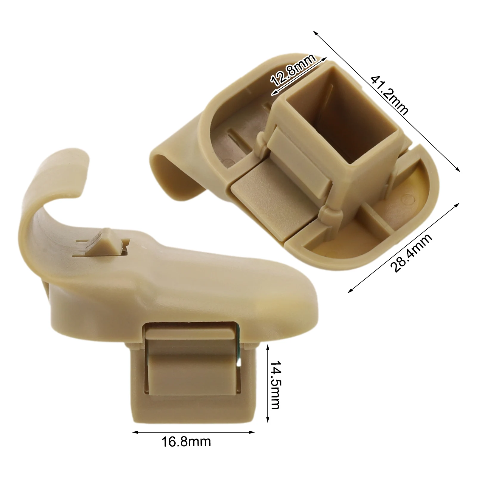 2pcs Car Beige Sun Visor Clip LC6269261B77 For Mazda 3 BK 2004-09 For Mazda 5 CR 2006-07 For Mazda 6 GG1 2006-08 For CX-7 07-09