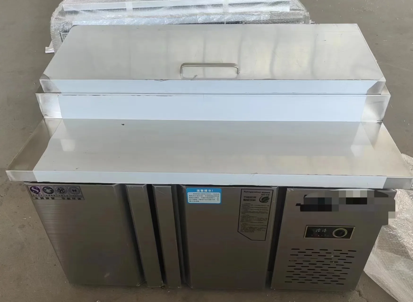 Stainless Steel Refrigerator Commercial Refrigerator Under Counter Fridge Food Freezer