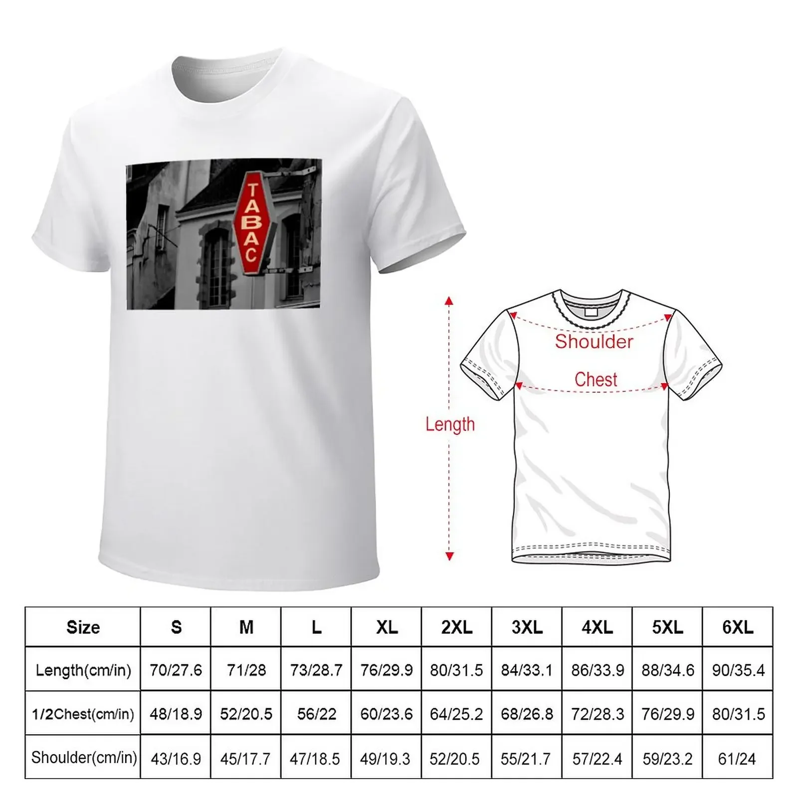 Tabac - French Tobacco Shop T-Shirt plain cute clothes summer tops oversizeds workout shirts for men