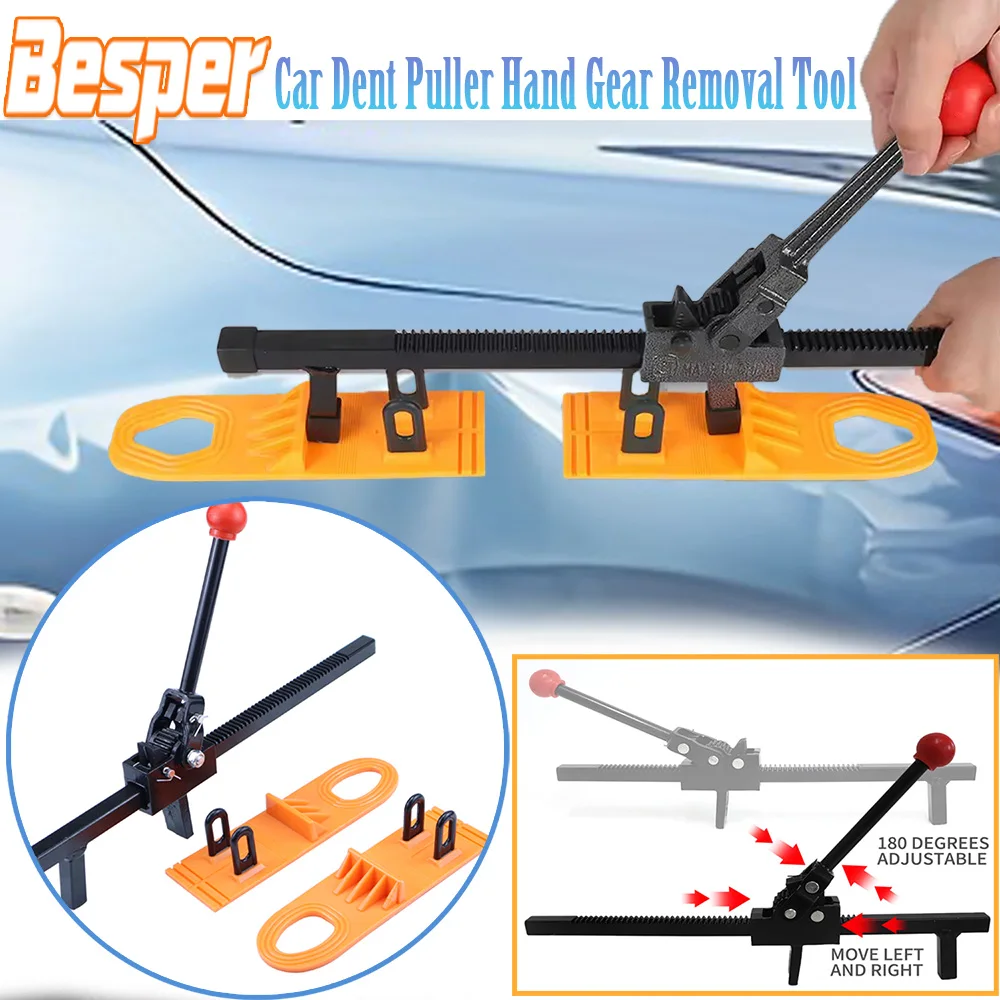 Paintless Manual Expander Orange Color Bodywork Repair Kit With 2 Pcs Glue Pulling Tabs for Cars Sheet Metal Repair Tool