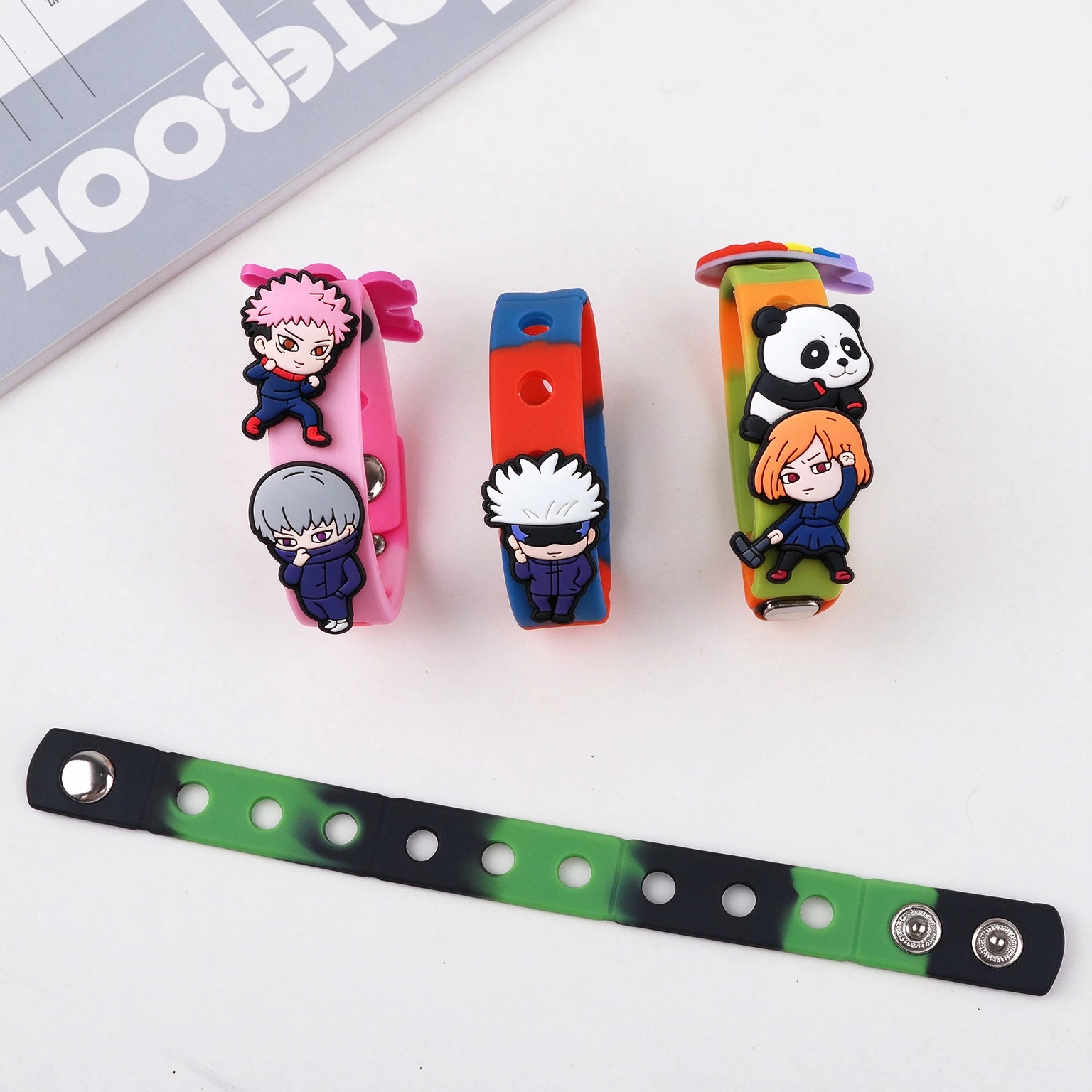 7-90pcs Mesuca Kawaii Cartoon Character PVC Shoe Charms Anime Character Shoe Decorations for Clogs Ideal Gifts for Kids