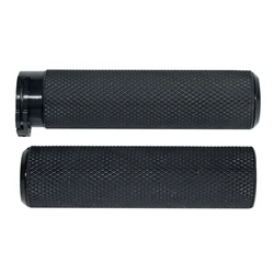 Pair 1Inch Motorcycle Black Handle Bar with Bar End Caps Aluminum Alloy Hand Grips Fit For Harley Touring Sportster XL883 XL1200