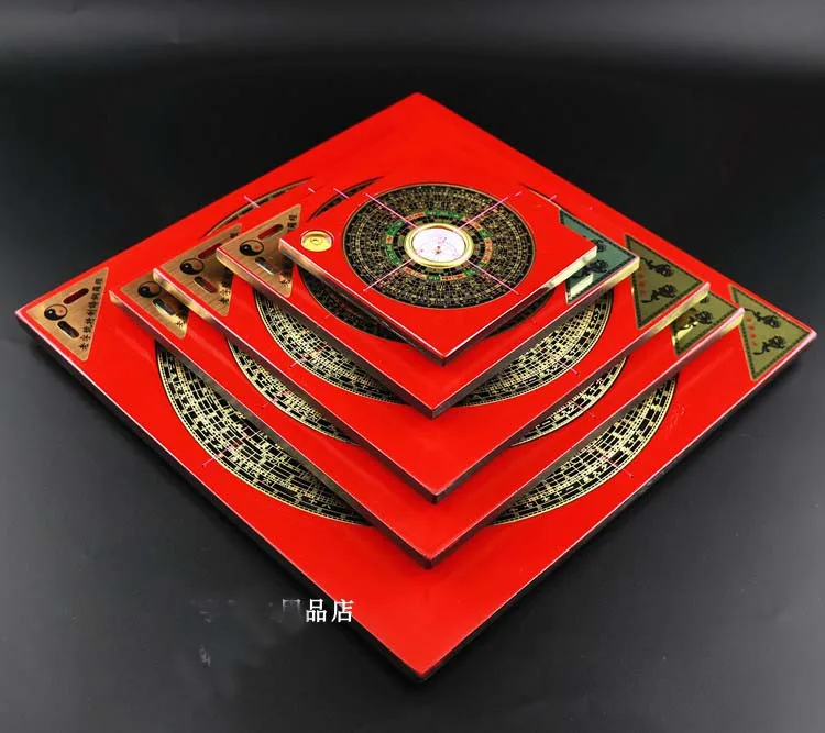 A set  5PCS Geomantic master tool-Southeast Asia HOME OFFICE efficacious Eight Diagrams FENG SHUI pocket  large compass LUO PAN