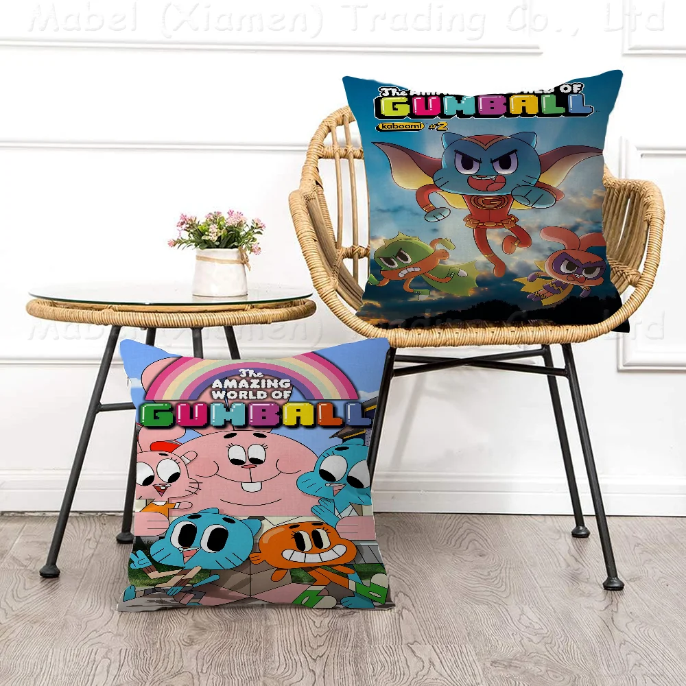 

The Amazing Funny W-world Of Gumball Pillow Gift Home Office Decoration Bedroom Sofa Car Cushion Cover Case 45x45