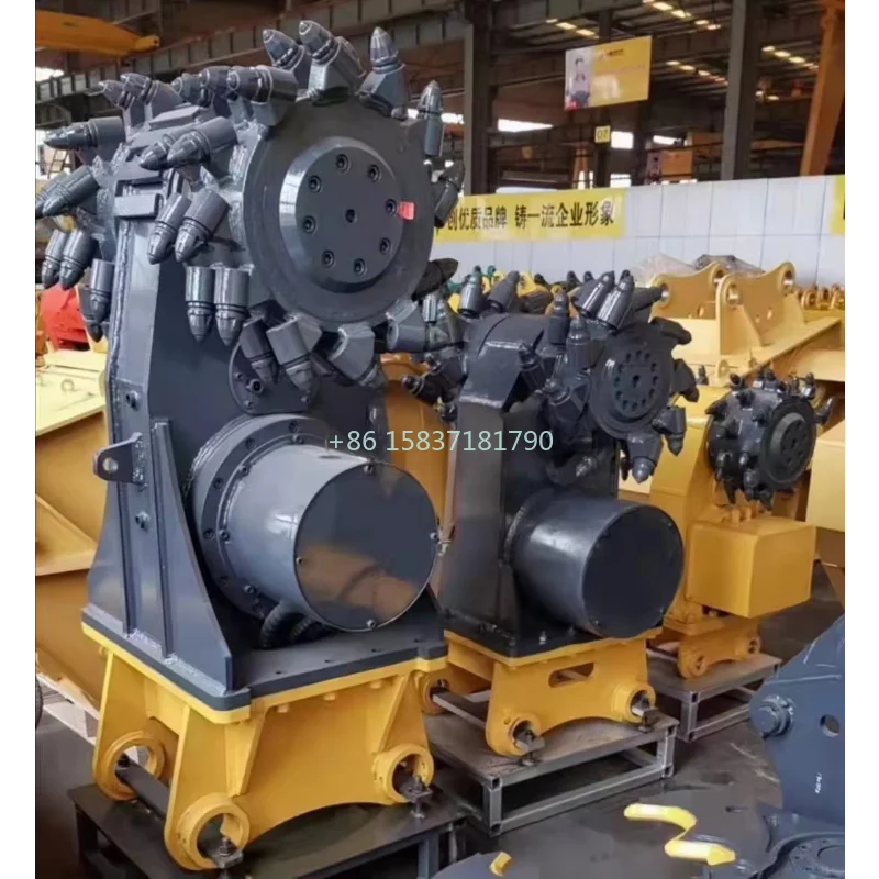 New Arrival ROTATING Milling Machine TRANSVERSE DRUM CUTTER AVAILABLE for 2.5T - 60T Horizontal Rock Soil Milling Excavation