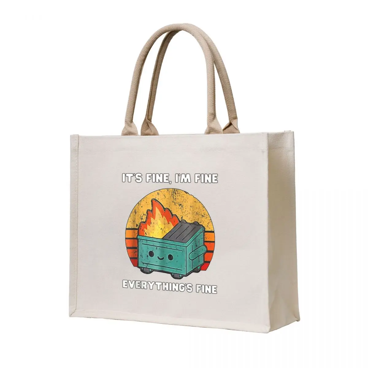 

Gift its fine im fine everythings fine Tote Bag Gift bag Women's shopping bag shopping bags foldable Shopper