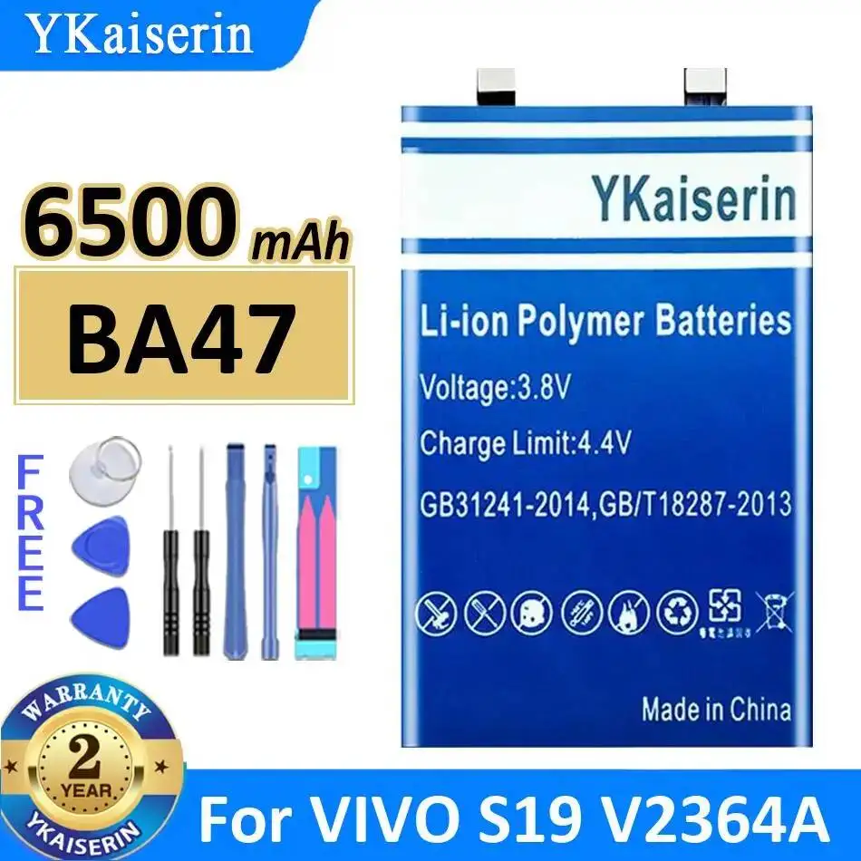 

Long-Lasting For Vivo S19 V2364A Mobile Phone Battery 6500Mah BA47