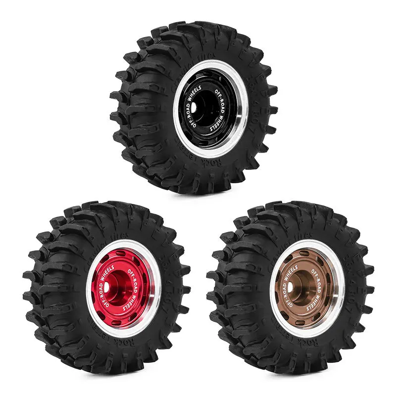 1/30 AXIAL SCX30 0.7 Inch Tires for Ford Bronco Wrangler K10 SCX30 Wheels