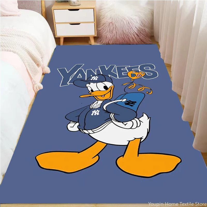 3D MINISO Disney Donald Duck Rugs Carpets for Living Room Children Bedroom Baby Play Sofa Doormat Floor Home Decor Non-slip Mats