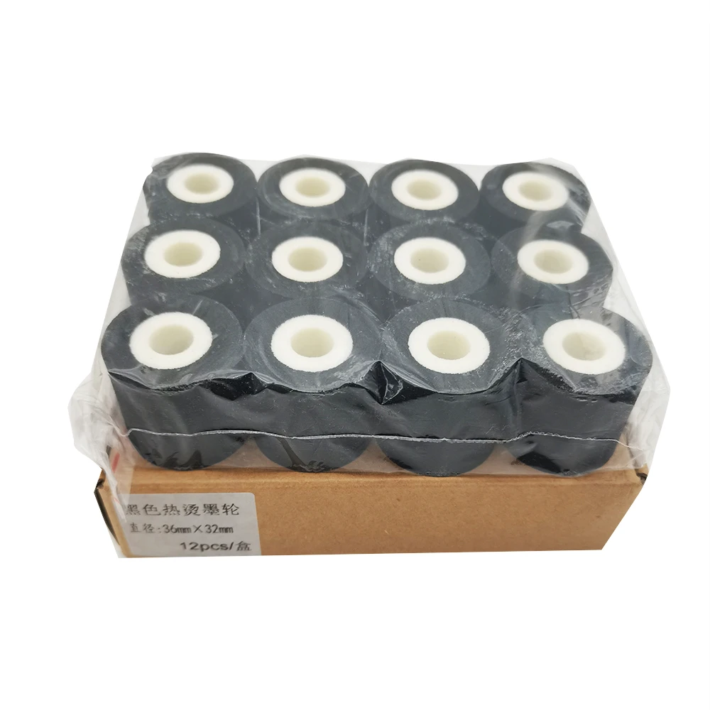 Black 36x16mm 36x32mm 36x35mm 36x36mm 36x40mm 40x40mm hot stamp coder ink roll for MY380F DK1000 DK1100 coding sealing machine