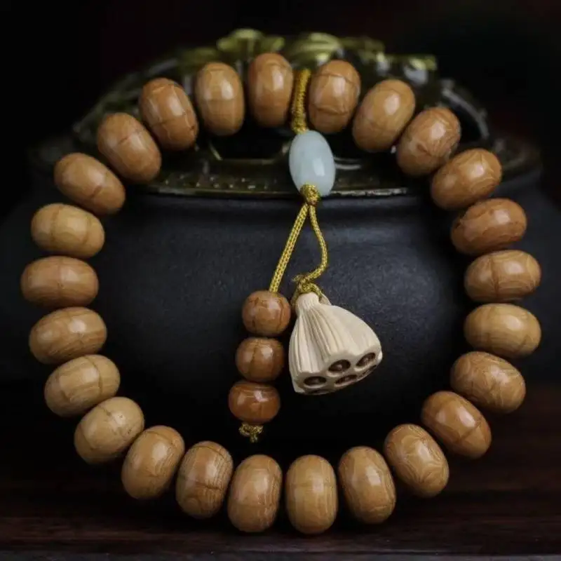 

10MM six wooden Buddha beads dragon wood bracelet Trendy Wrap Adjustable Cuff Prayer