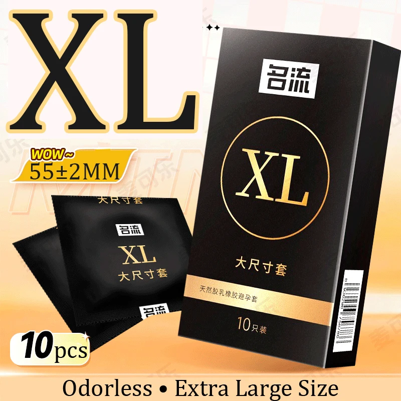 10/30PCS Large Size Condoms,XL Smooth Latex Penis Sleeves for Adults 18+,Intimate Erotic Products Contraception Supplies - Image 2