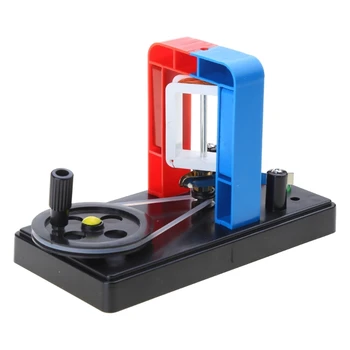 مولد طاقة مكرنك يدوي فاراداي تجربة الحث الكهرومغناطيسي الدعائم D5QC