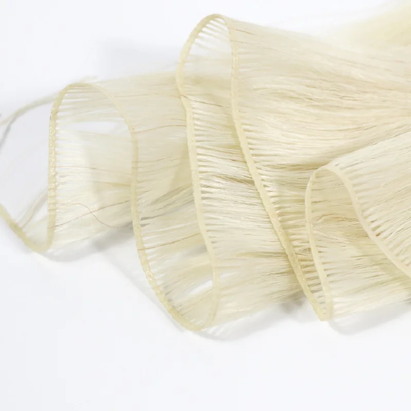 100% Human Hair Weft Virgin Hair No Short Hair Neat Ends For Salon Use Professional Quality Custom Color Matching