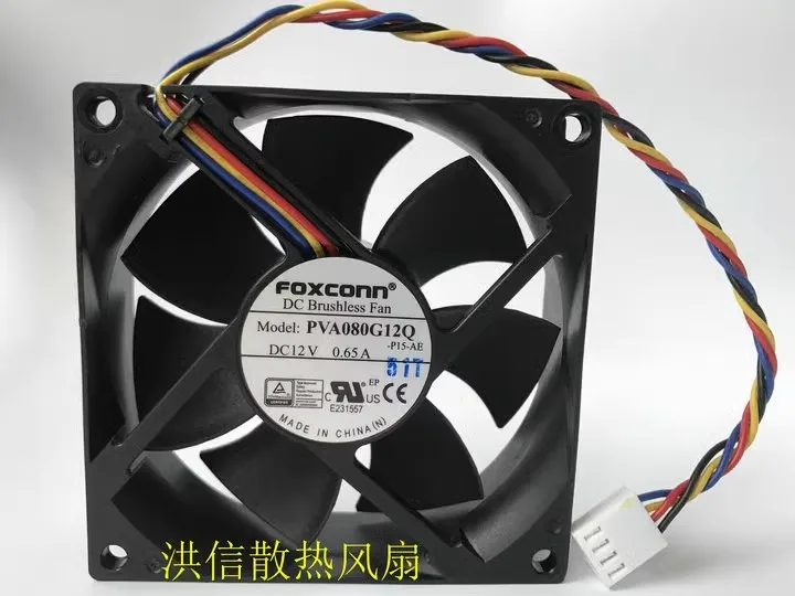 

Free shipping original foxconn 8025 PVA080G12Q DC12V 0.65A4 pin PWM high air volume CPU fan