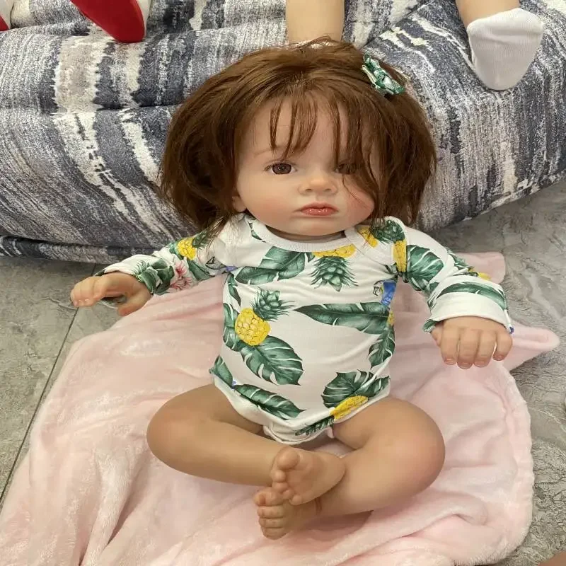 DLS 40 ซม.ตุ๊กตาเด็กทารก Reborn สําเร็จรูป Tutti 100% ทําด้วยมือโดยศิลปินมือ Rooted ผมเช่นวิดีโอ Art ตุ๊กตาของเล่นสําหรับเด็ก