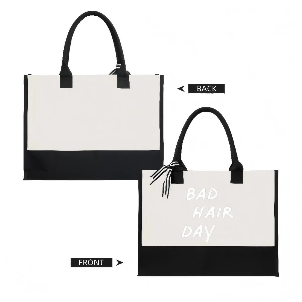 يوم سيء 2026 وصول جديد موضة عملية واسعة حقيبة حمل قابلة لإعادة الاستخدام نمط طباعة 2 لهجة الثقيلة حقيبة كتف كبيرة fo