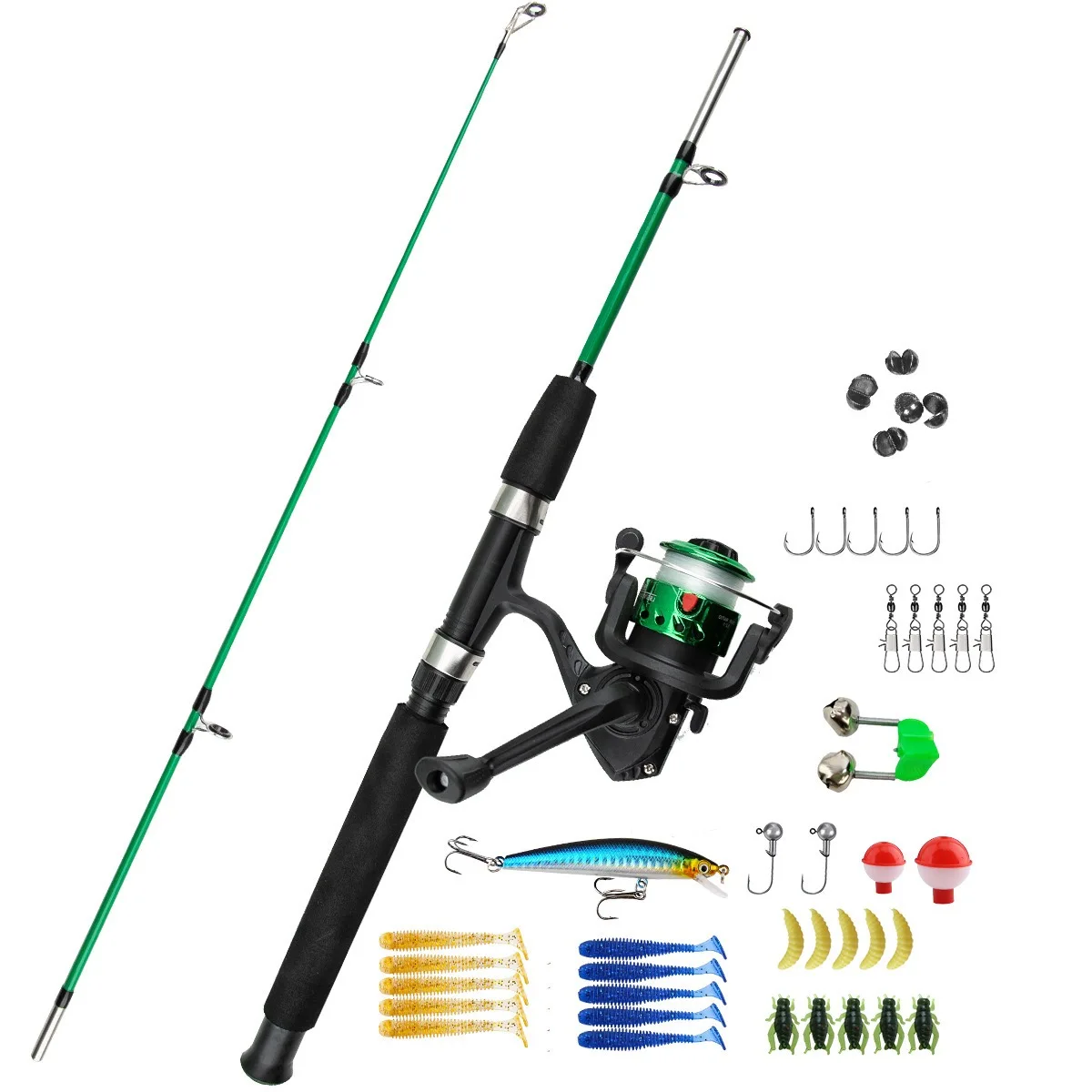 

Children's fishing rod fishing gear rod wheel set fishing rod beginner beginner portable rod wheel lure rod