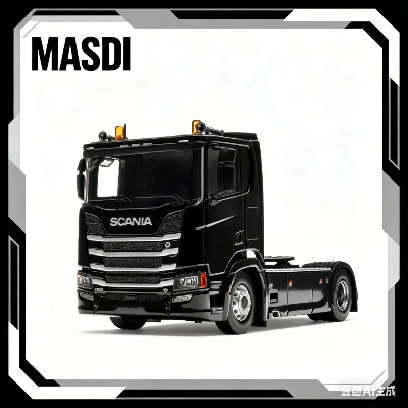 

MAISDI 1:64 Scania R650 four-wheel alloy die-casting car model, simulation static ornament, adult collectible, male toy.