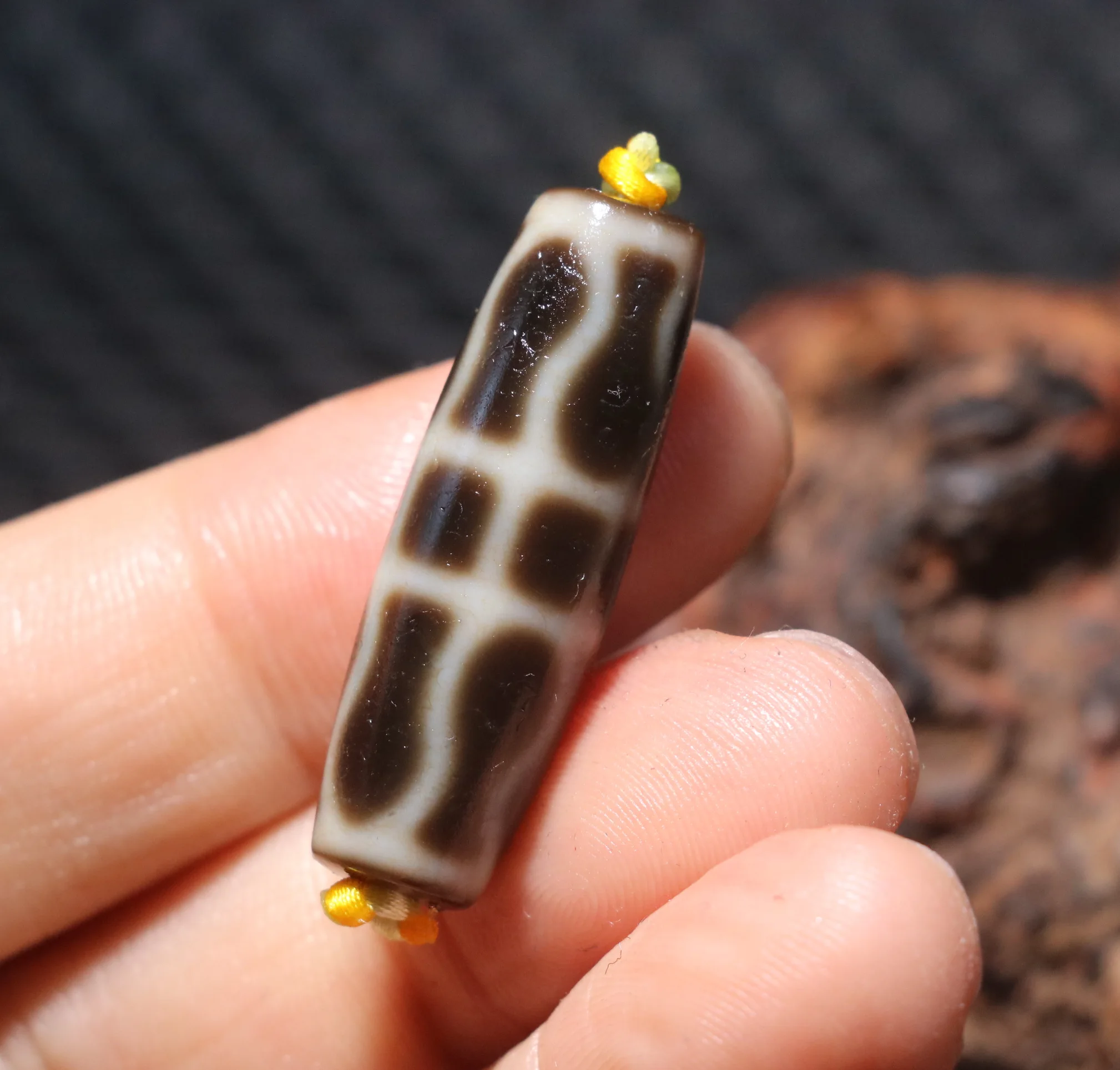 

GONGXIFACAI 1005009377410802 DAJIDALI Энергия Тибетский старый агат маслянистая патина Kingkong Faqi Vajra dZi амулет из бисера