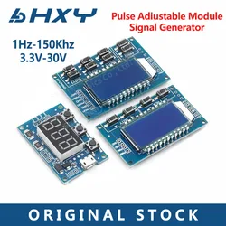 hxy-1PCS Signal Generator PWM Pulse Frequency Duty Cycle Adjustable Module LCD Display 1Hz-150Khz 3.3V-30V PWM Board Module