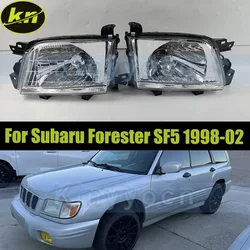 1Pair Front Bumper Headlight Headlamp For Subaru Forester SF5 1998-2002 Head Light Head Lamp