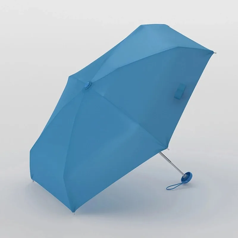 136G Ultralight Mini Umbrella for Women Portable Compact Five-Fold Sunshade UV Protection Foldable Parasol