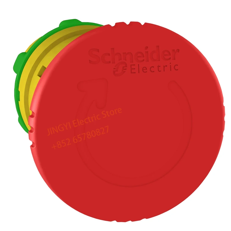 ZB5AS844 شنايدر توقف الطوارئ 40 مللي متر زر الفطر رئيس مقبض مفتاح إعادة الضبط الدوار #1