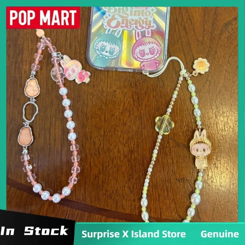 حقيقي البوب مارت الوحوش Labubu V3 الكبير في سلسلة الطاقة سلسلة الهاتف صندوق أعمى جراب هاتف شاحن لاسلكي صندوق غامض هدية #6