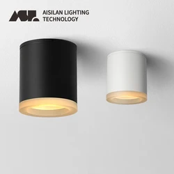 Aisilan Led Surface Mounted Downlight Anti-glare 9W CRI97 Aluminum Ceiling Spot Light for Living room Bedroom Corridor AC90-260V