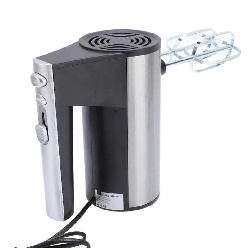 

Электрический ручной миксер, 5-скоростной, эргономичная ручка, малошумный кухонный ручной миксер для приготовления пищи, выпечки яиц, тортов