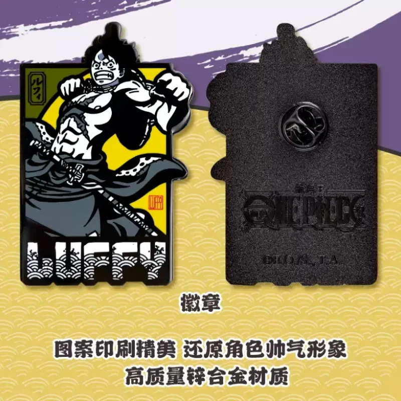 KAYOU Genuine ONE PIECE Japanese Style Badge Series Monkey D. Luffy Roronoa Zoro Collection Card Anime Peripheral Holiday Gift