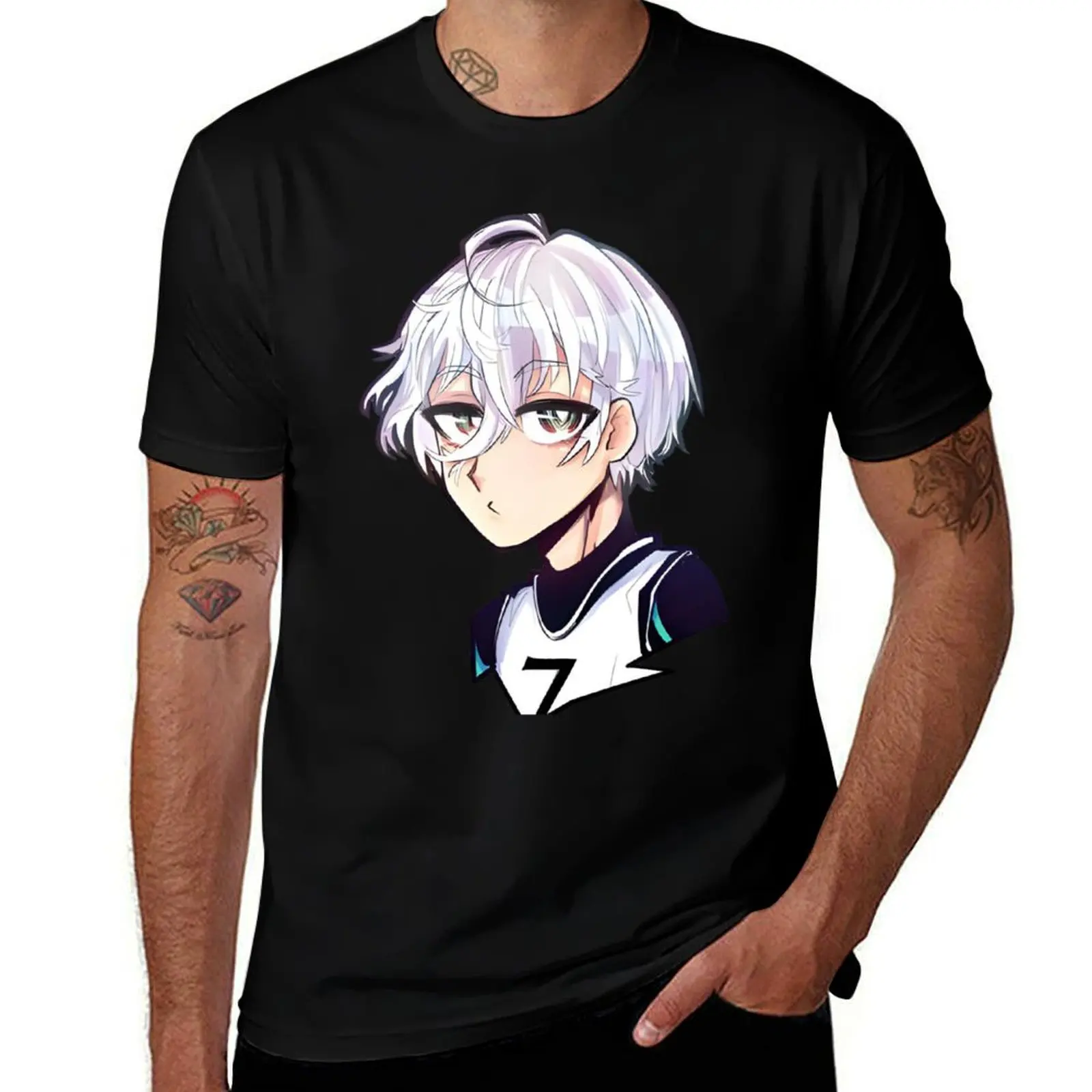 

Nagi Seishiro T-Shirt man t shirt heavy cotton man t shirts for men t shirts for man pack white T-shirt