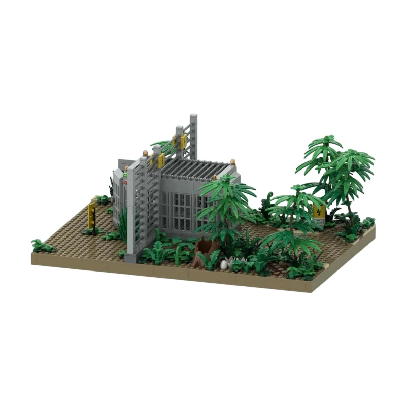 dinosaur-movie-scene-accessory-moc-building-blocks-jurassic-film-diorama-parts-diy-assemble-desktop-display-toy