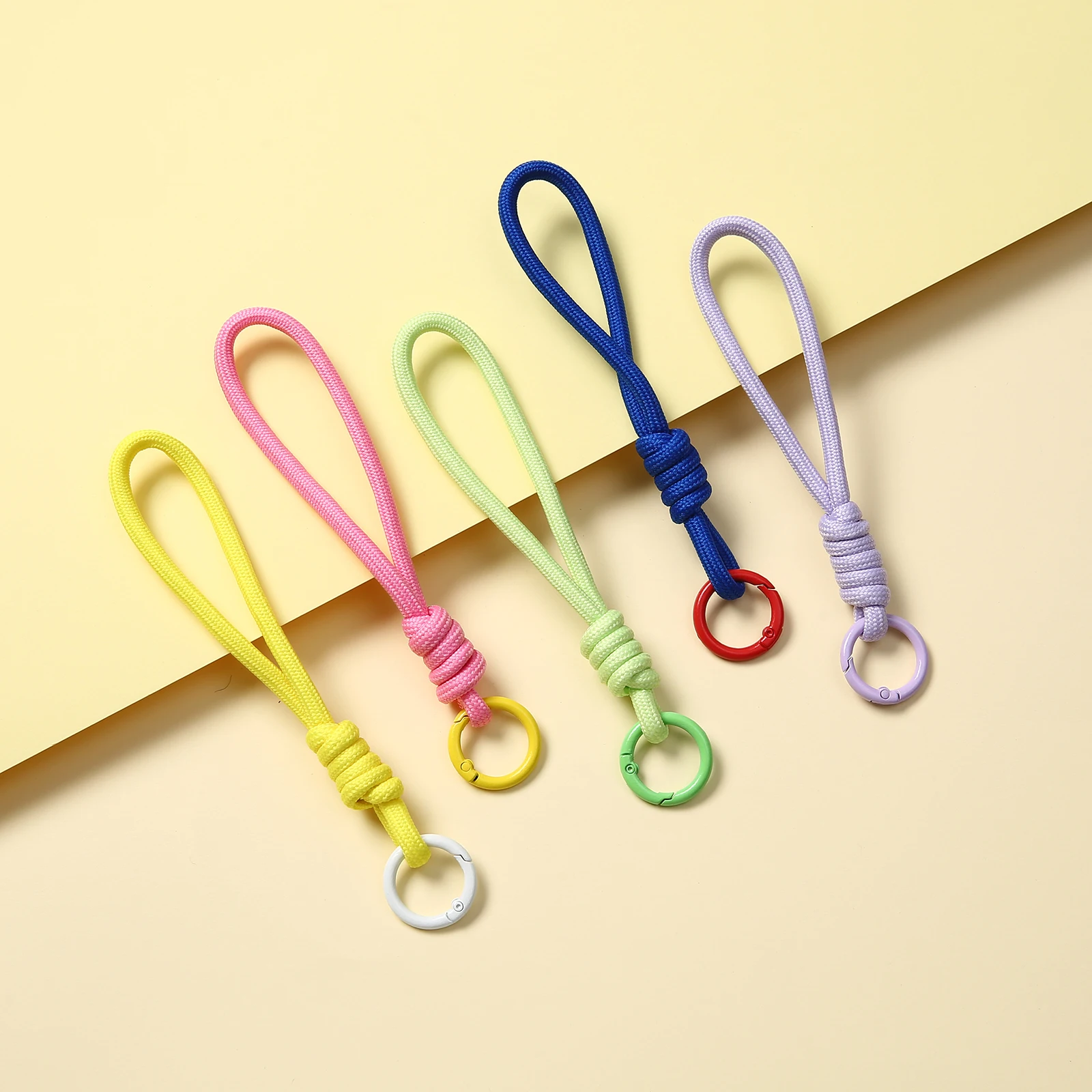 1/2/5/10/20 stücke Sweety Farbe Kreative Schlüsselbund Für Telefon Fall Frauen Anti Verloren Knoten Seil Strap Auto Schlüssel Ketten Diy Zubehör