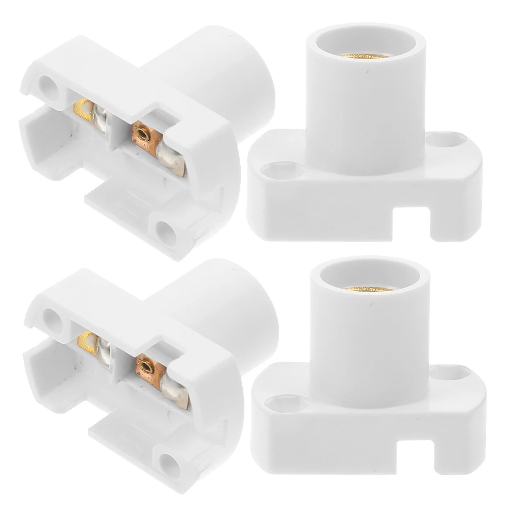 

4Pcs E12 Lamp Holder Narrow Wall Mount Socket for Light Fixtures Easy Surface Installation Compatible with Bulb Styles Home
